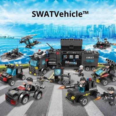 SWATVehicle™ | Jeu de construction véhicules blindés de Police spécialisés