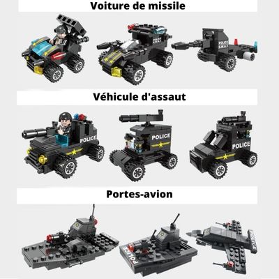 SWATVehicle™ | Jeu de construction véhicules blindés de Police spécialisés